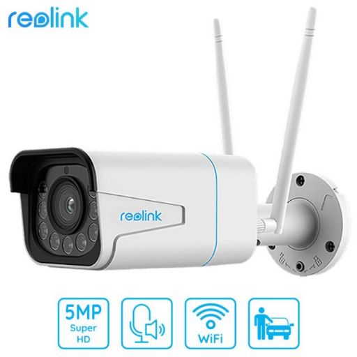 Kamera Reolink RLC-511WA, WiFi, AI, 5MP Super HD, 5x Optični Zoom, nočno snemanje, senzor gibanja, mikrofon, IP66, upravljanje na daljavo