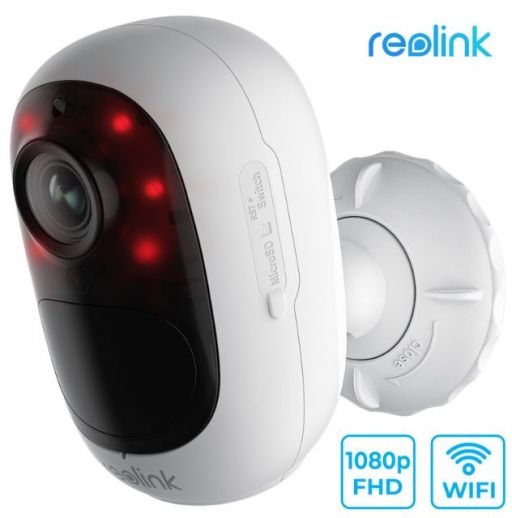 Kamera Reolink ARGUS 2E, brezžična, WiFi, 1080p Full HD, LED reflektor, nočno barvno snemanje, senzor gibanja, aplikacija, dvosmerna komunikacija, vgrajena baterija, IP65