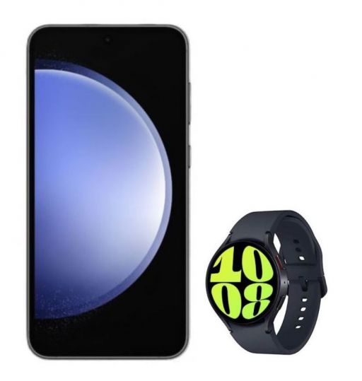 Pametni telefon Samsung Galaxy S23 FE 128GB grafitna + pametna ura Samsung Galaxy Watch6 44mm grafitna