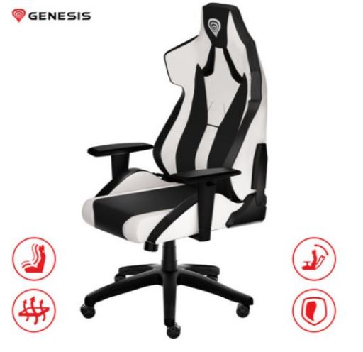 Gaming stol Genesis Nitro 650, belo-črn