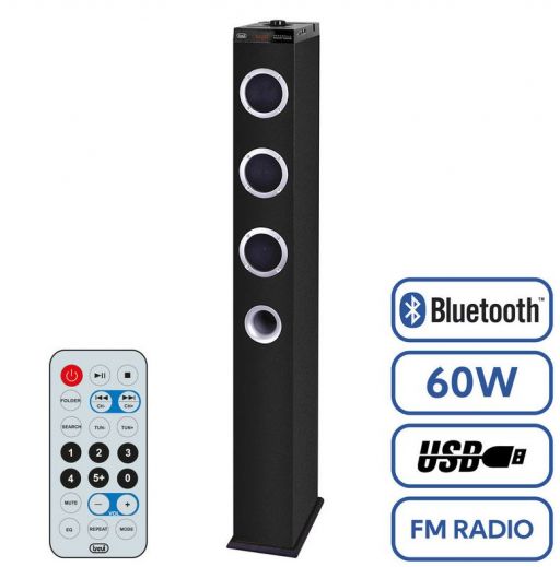 Zvočnik Bluetooth Trevi XT 10A8 lesen črn