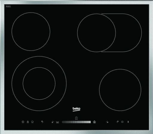 Steklokeramična kuhalna plošča Beko HIC64503TX 