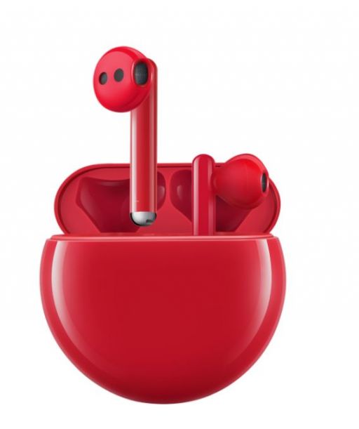 Brezžične slušalke Huawei FreeBuds 3 - rdeče