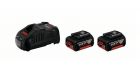 Set dveh Bosch baterij GBA 18V 5.0Ah in polnilca GAL 1880 CV (1600A00B8J)