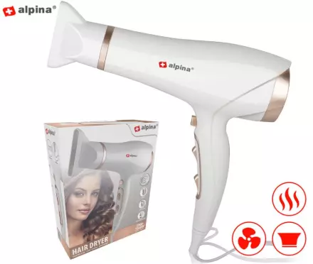 Sušilnik las Alpina 2300W, bel