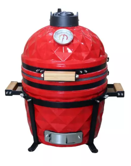 Keramični žar Kamado Pro 15″ Diamond- rdeč