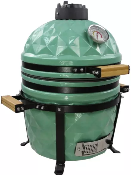 Keramični žar Kamado Pro 15″ Diamond - turkizen