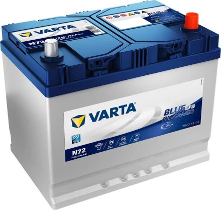 Akumulator Varta Blue Dynamic EFB 72AH D+