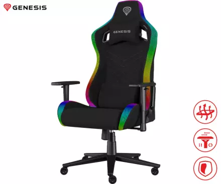 Gaming stol Genesis Trit 660 RGB - črn