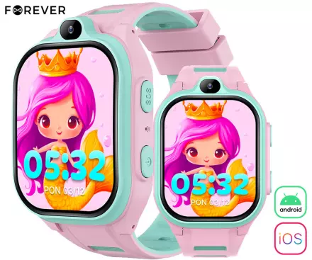 Otroška pametna ura Forever Boost KW-530 - roza 