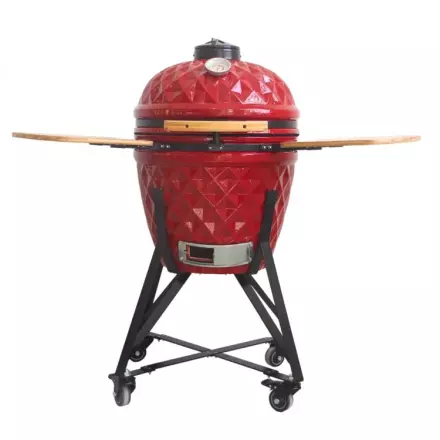 Keramični žar Kamado Pro 21˝ Diamond - rdeč