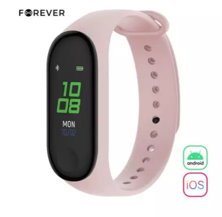 Pametna ura Forever Fitband SB-50, roza  