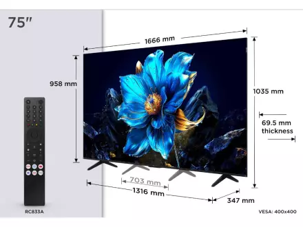 Televizor TCL 75P7K QLED