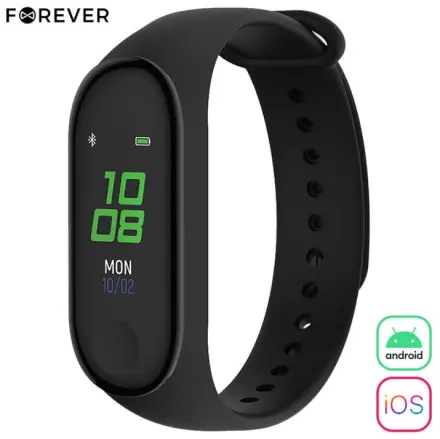 Pametna ura Forever Fitband SB-50, črna