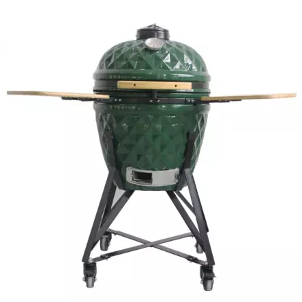 Keramični žar Kamado Pro 21˝ Diamond - temno zelen