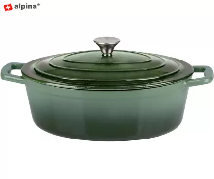 Litoželezni lonec Alpina - zelen