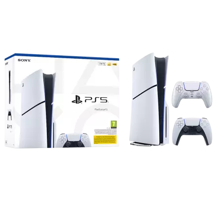 Igralna konzola PlayStation 5 Slim, 1TB + dodaten kontroler (chroma pearl)