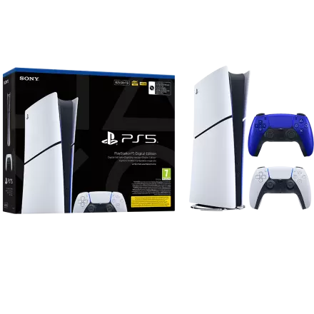 Igralna konzola PlayStation 5 Slim Digital, 825GB + dodaten kontroler (c.moder)