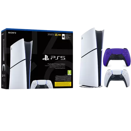 Igralna konzola PlayStation 5 Slim Digital, 825GB + dodaten kontroler (vijola)