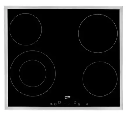 Vgradna steklokeramična plošča Beko HIC64402X
