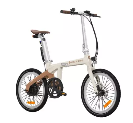Zložljivo električno kolo Ado A Dece Oasis Air Carbon - bež