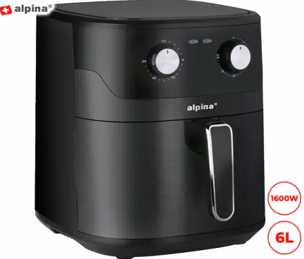 Cvrtnik/friteza na vroč zrak Alpina XXL  - analog, 6L