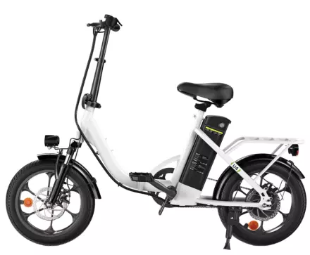 Zložljivo električno kolo Isinwheel U4 - bel