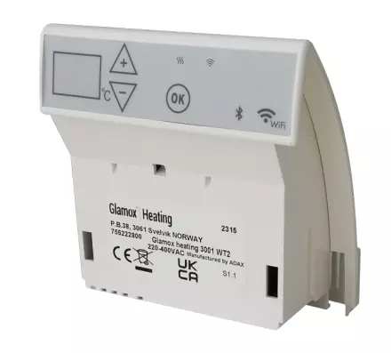 Termostat Glamox DT 2 (3001) - linija TPA - WiFi/Bluetooth