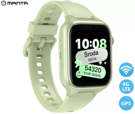 Otroška pametna ura Manta Stelio Junior 4G - zelena 