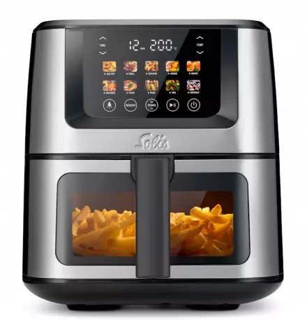 Cvrtnik na vroč zrak Solis Air Fry & Dry XL - črn