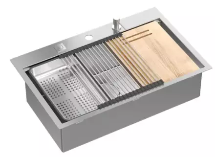 Pomivalno korito Quadron Burt Workstation z dodatki