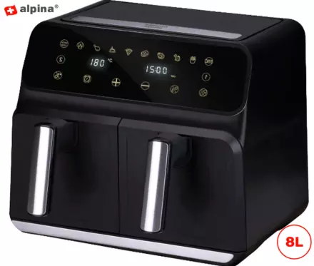 Cvrtnik/friteza na vroč zrak Alpina Double XXL