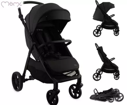 Otroški voziček MoMi CLARA - črn