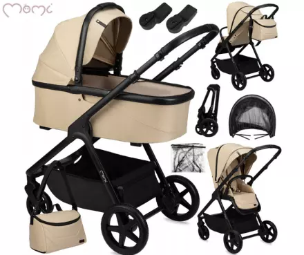 Otroški voziček MoMi GISELLE 2v1 - bež