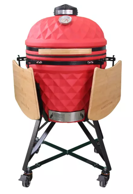 Keramični žar Kamado Pro 21″ Diamond - rdeč