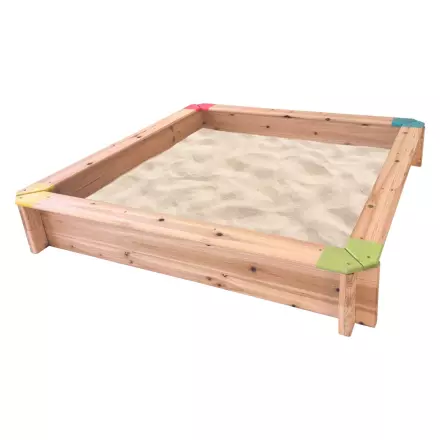 Peskovnik leseni z barvnimi vogali China Plaited 