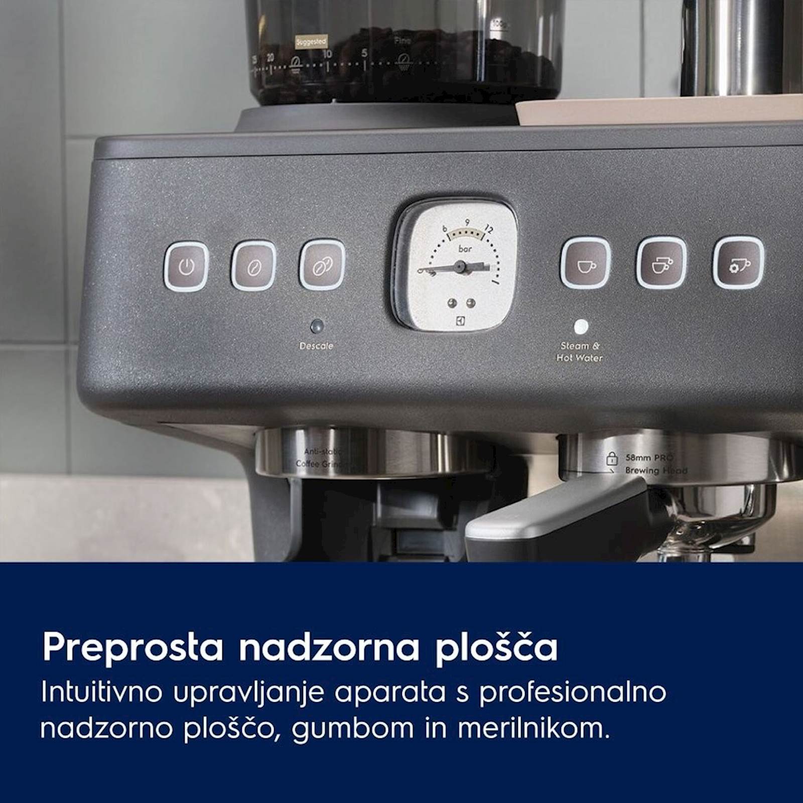 Kavni aparat za espresso Electrolux E8EC1-8BP 2
