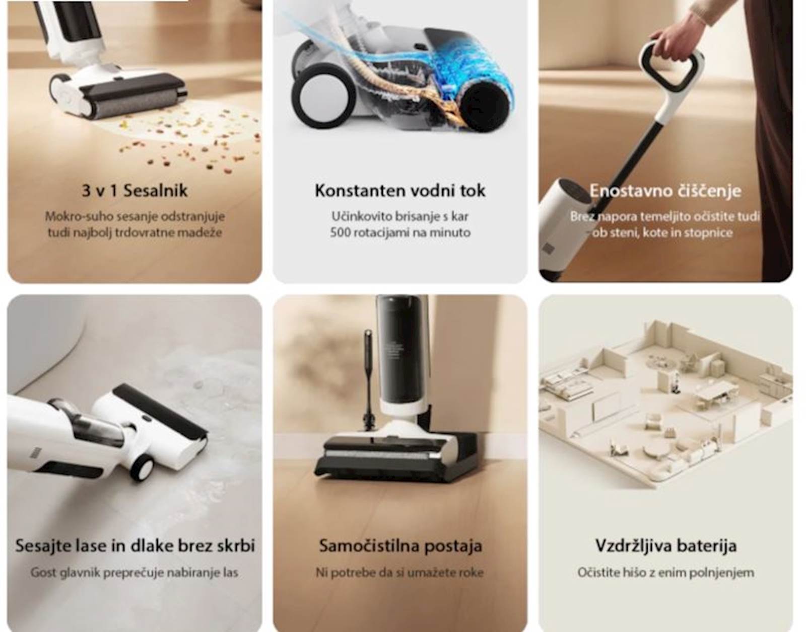 Pokončni mokro-suhi sesalnik Xiaomi Truclean W20  2