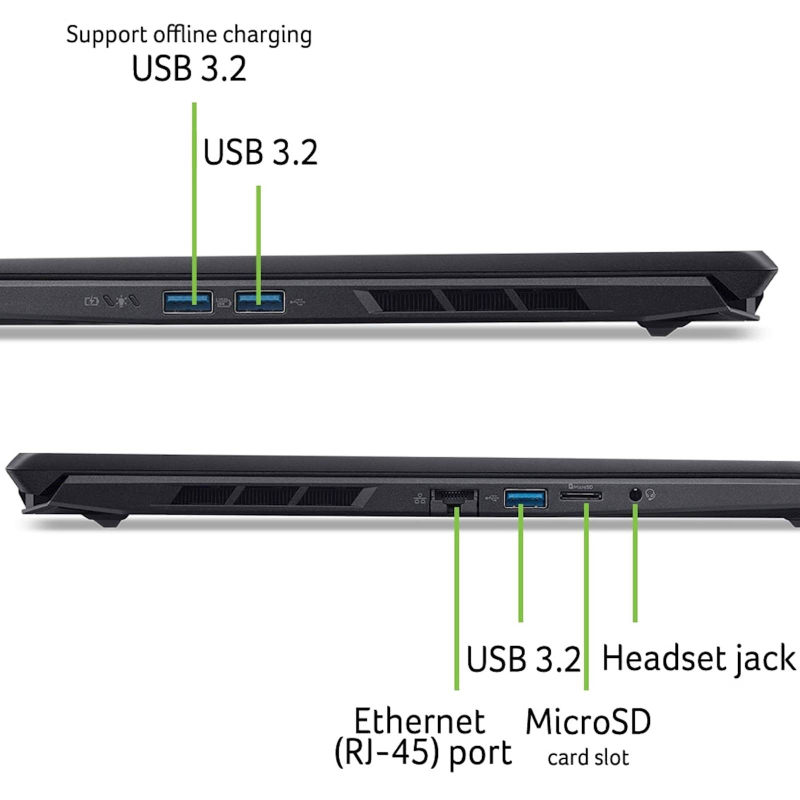 Prenosni računalnik Acer Nitro V 16S ANV16S-61-R307 Ryzen 9 365/32GB/SSD 1TB/16''  WQXGA IPS 180Hz/RTX 5070/W11/AI 11
