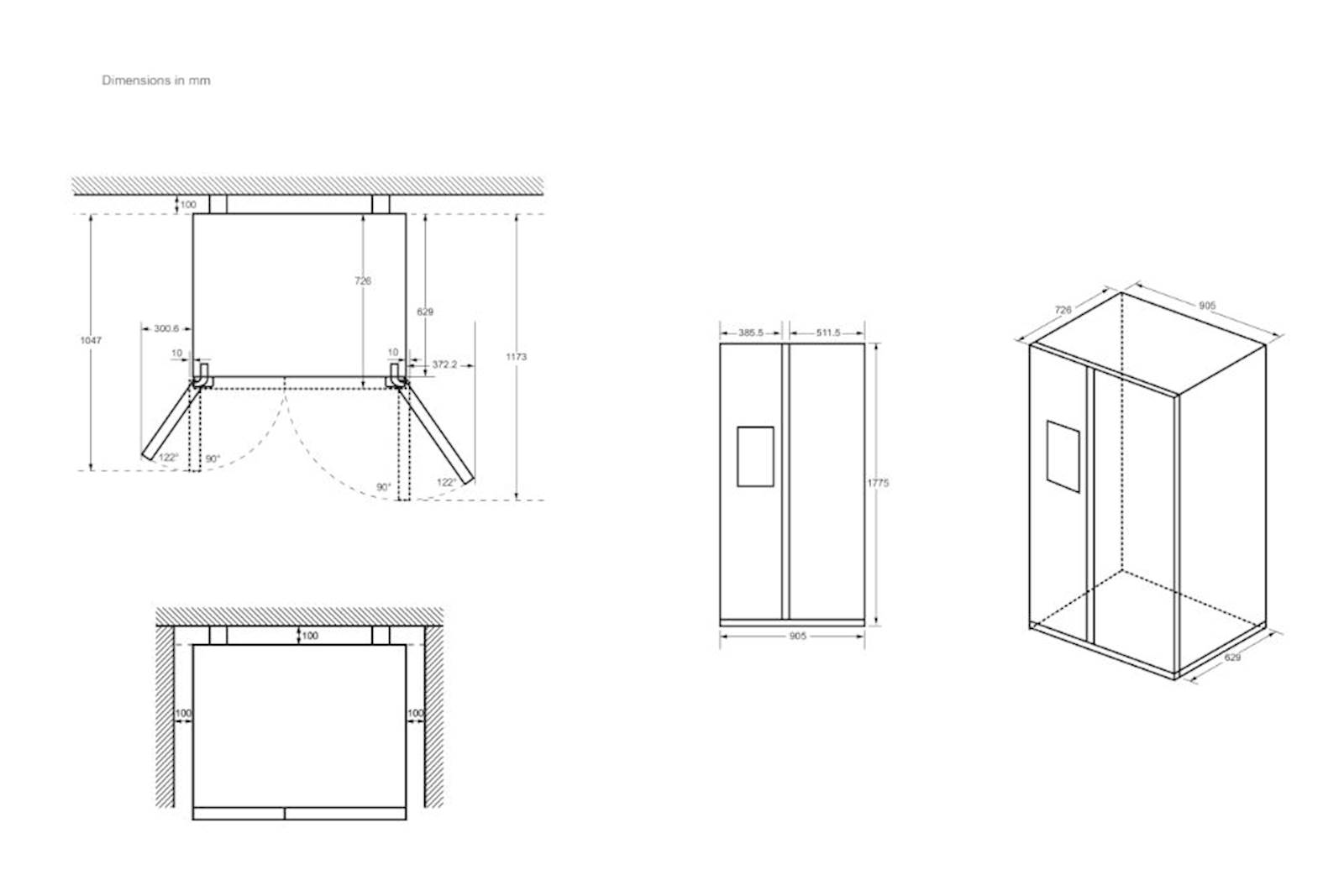 Ameriški hladilnik Haier HSW59F18EIMM 18