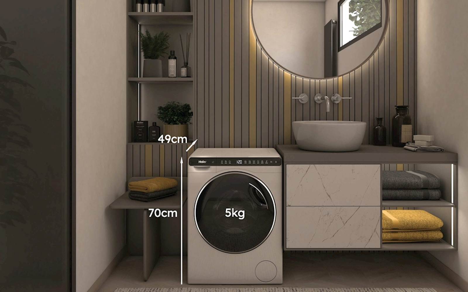 Pralni stroj Haier HW50-BP12307U1-S 5