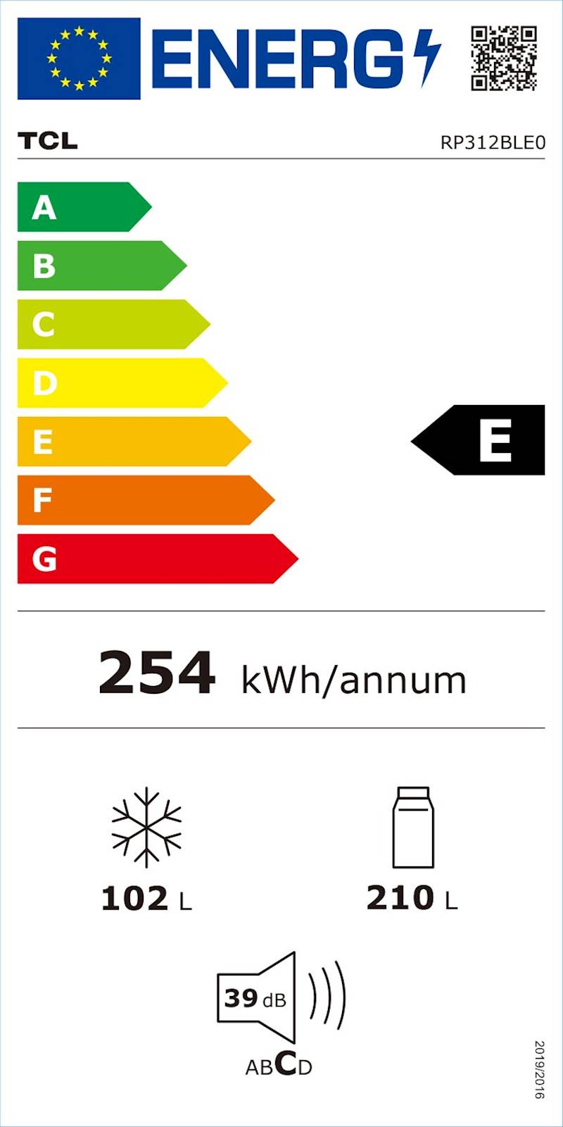 Kombinirani hladilnik TCL RP312BLE0 9