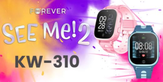 Pametna otroška ura Forever See Me 2 KW-310, roza (Pink) - ODPRTA EMBALAŽA 2