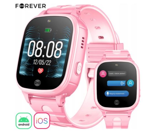 Pametna otroška ura Forever See Me 2 KW-310, roza (Pink) - ODPRTA EMBALAŽA 1