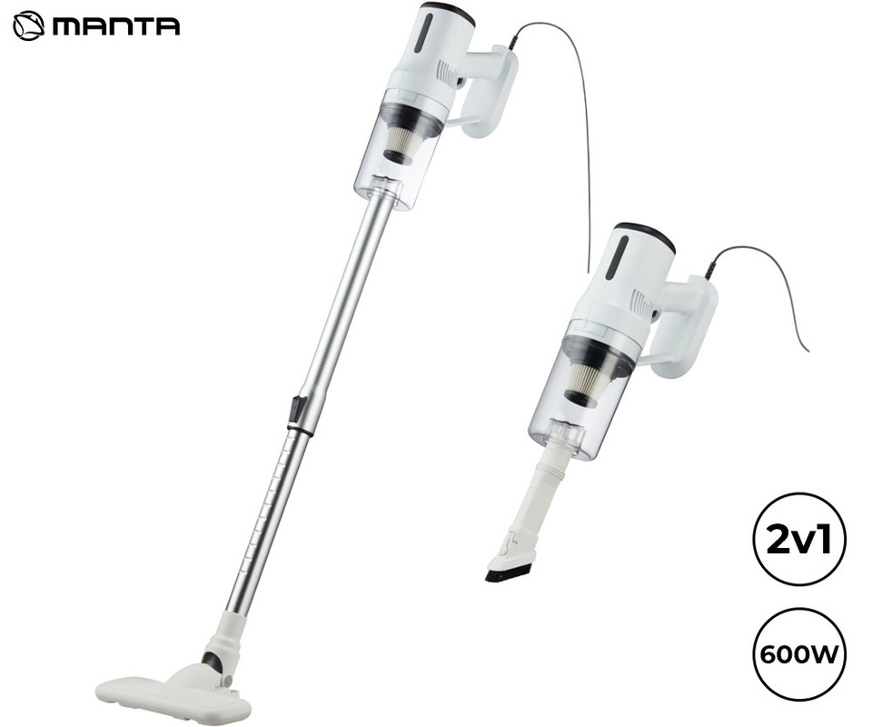 Pokončni brezžični sesalnik Manta VC003WH - bel 1