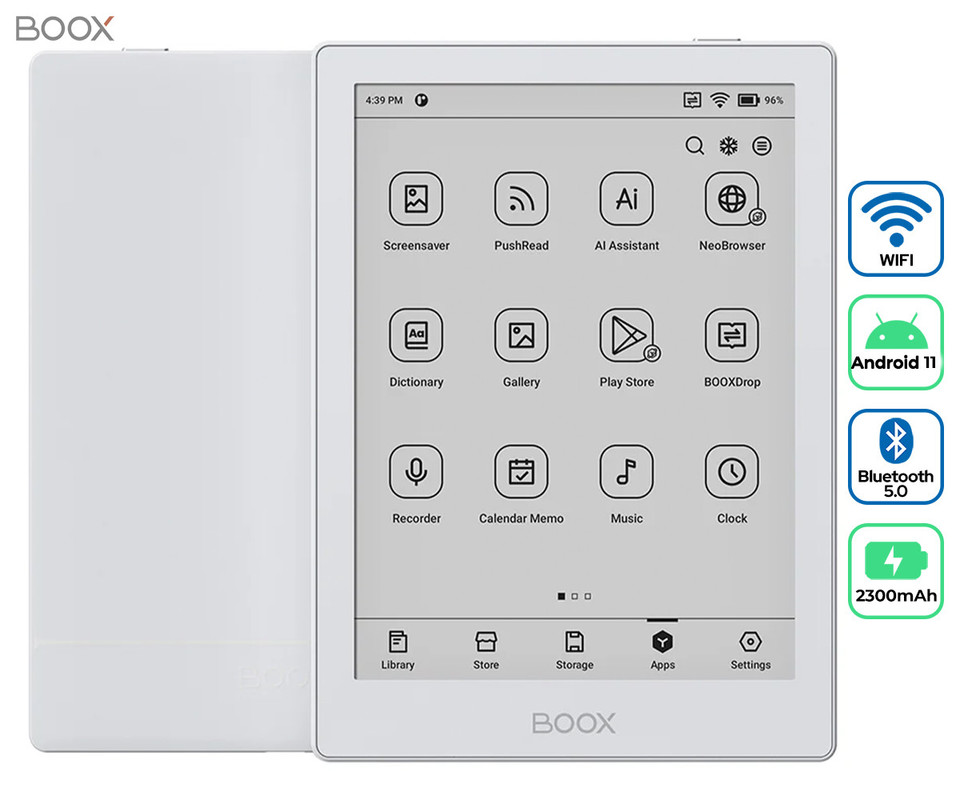  E-bralnik BOOX Go 6 bel 3