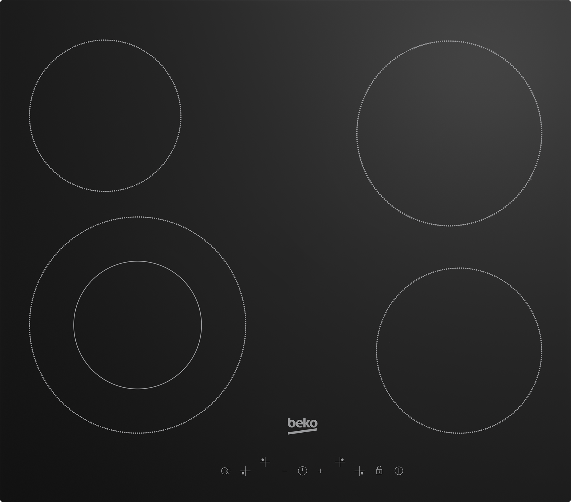 Vgradna steklokeramična plošča Beko HIC64402T6700 1