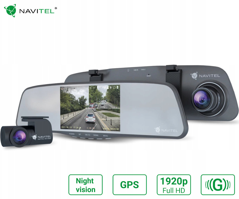 Avto kamera/ogledalo Navitel MR255 NV 1
