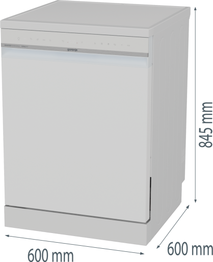 Prostostoječi pomivalni stroj Gorenje GS673A97W 3