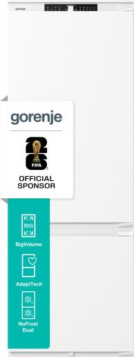 Vgradni integriran kombinirani hladilnik Gorenje NRKI619D61WFE 1